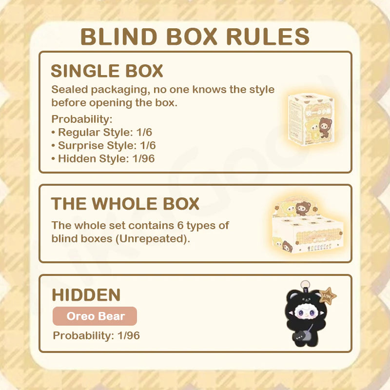 Yalli Studio - YOOKI Take A Bite Of Bear Series Plush Blind Box