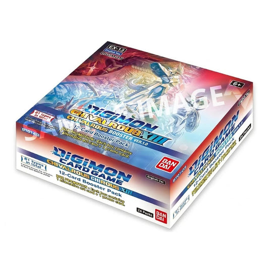 Digimon Card Game Chivalrous XIII EX13 English Booster Box with 24 packs and 288 cards