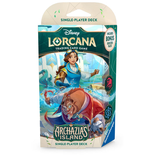 Disney Lorcana Archazia's Island Ruby & Sapphire Single-Player Deck Belle Beast