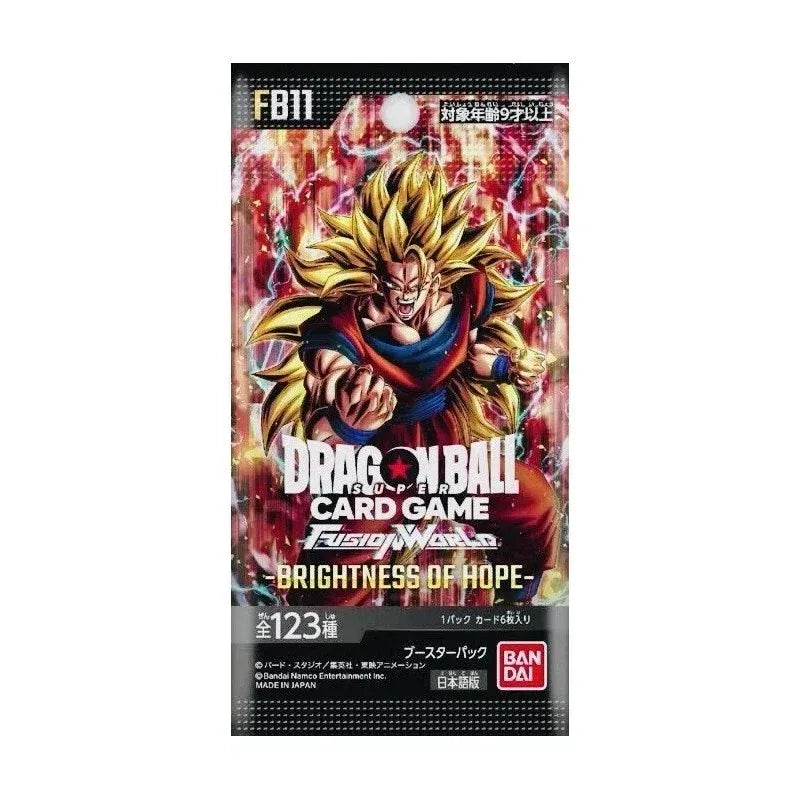 Dragon Ball Super Card Game Fusion World BRIGHTNESS OF HOPE FB11 Japanese Booster Pack with 6 cards