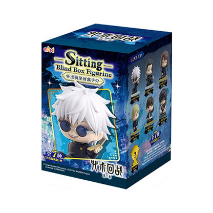 EAKI Jujutsu Kaisen Sitting Blind Box Figurine with 6 regular designs and 1 secret figure
