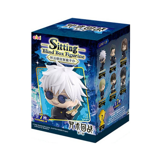 EAKI Jujutsu Kaisen Sitting Blind Box Figurine with 6 regular designs and 1 secret figure