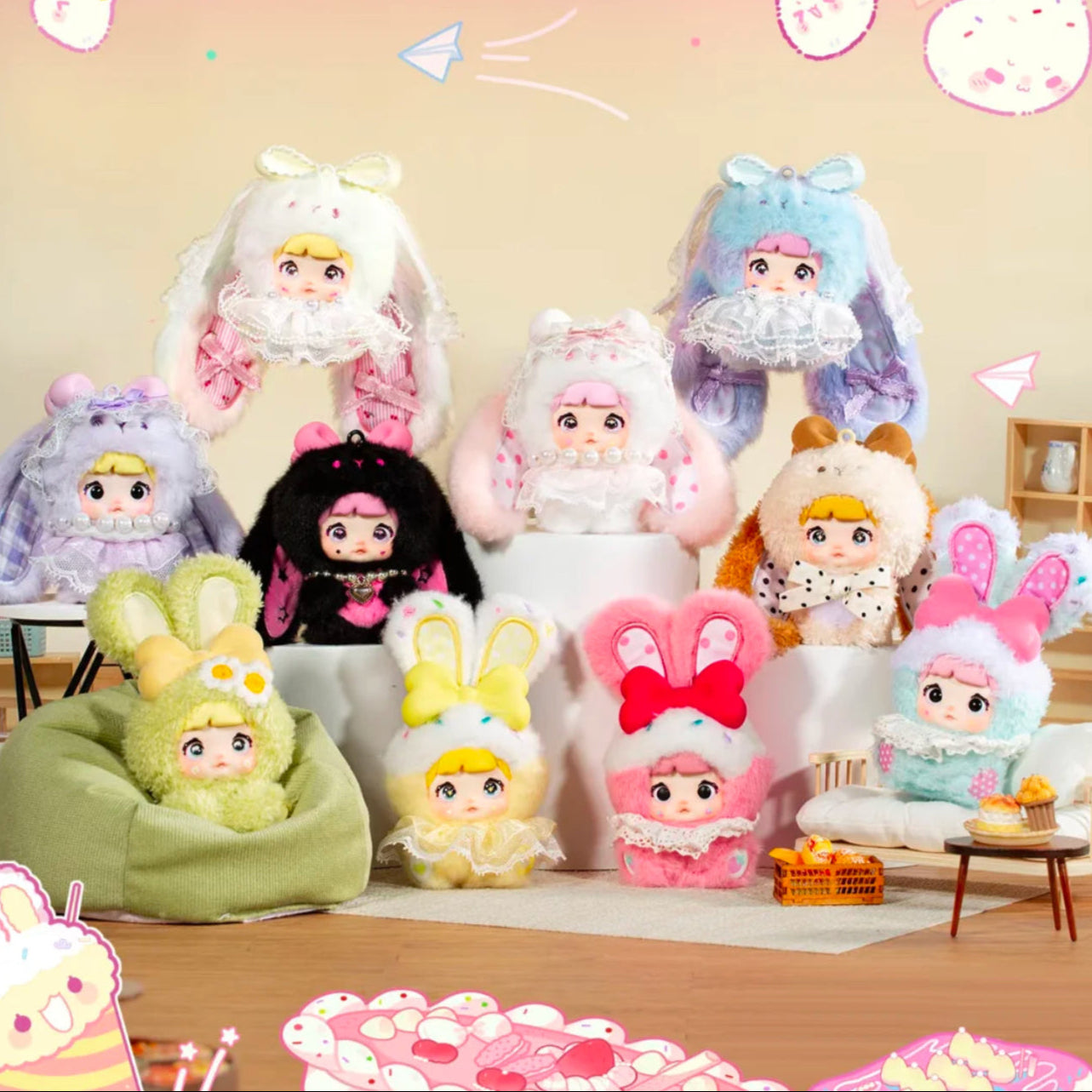 Nommi - Sweetheart Bunny Series Plush Blind Box – X-Playground