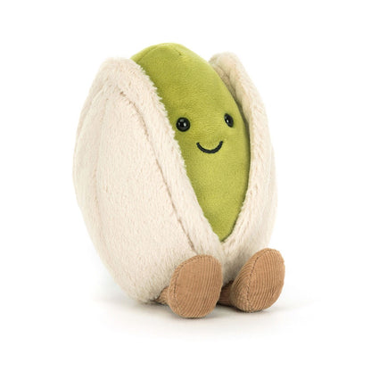 Jellycat Amuseables Horatio Pistachio plush, cute pistachio character soft toy collectible