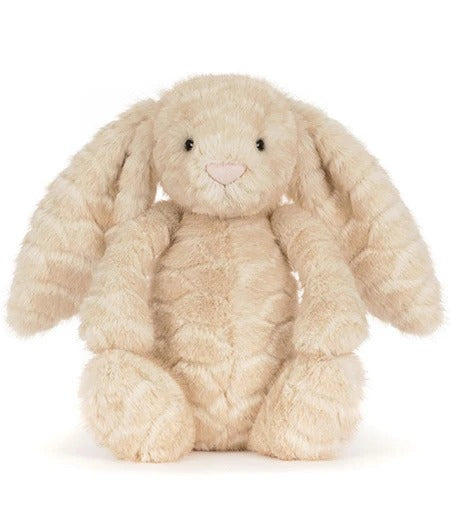 Jellycat Bashful Franilla Luxe Bunny plush, soft and luxurious cream bunny soft toy