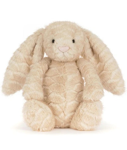 Jellycat Bashful Franilla Luxe Bunny plush, soft and luxurious cream bunny soft toy