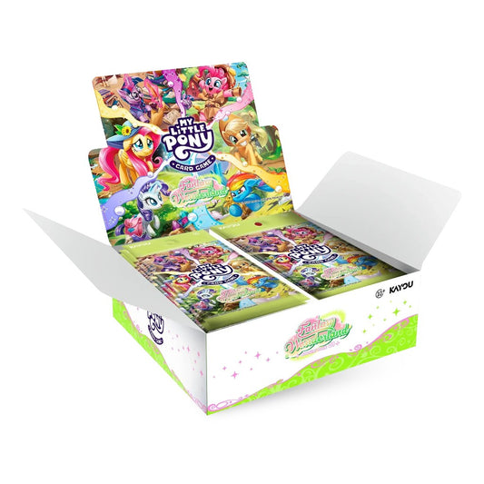 KAYOU My Little Pony TCG Fantasy Wonderlands 001-NA English Booster Box containing 20 packs and 100 collectible cards