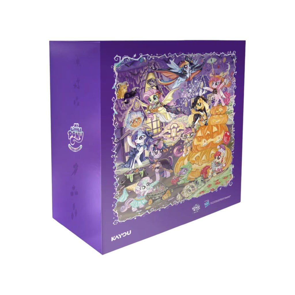 KAYOU My Little Pony TCG Nightmare Night Gift Box 01 with 5 booster packs, exclusive 6-card pack, 70 card sleeves and 3×3 card album