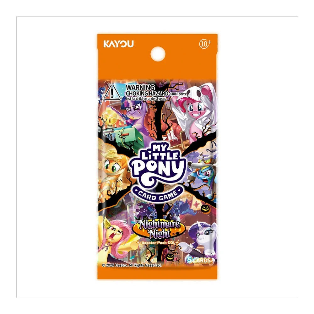 KAYOU My Little Pony TCG Series 3 Nightmare Night Booster Pack with 5 random cards
