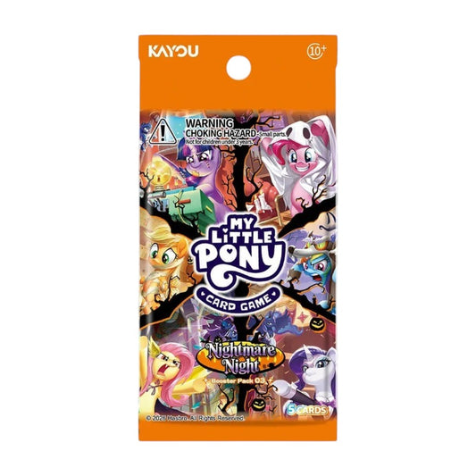 KAYOU My Little Pony TCG Series 3 Nightmare Night Booster Pack with 5 random cards