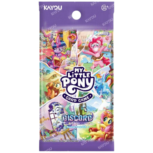 Kayou My Little Pony TCG Series 2 Discord booster pack with 5 trading cards
