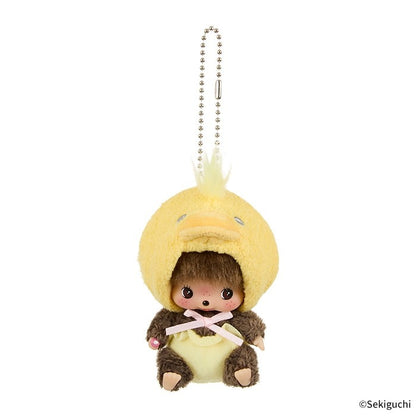 Monchhichi Animal Bebichhichi SS Big Face Keychain Chick, cute chick-themed Bebichhichi plush keychain