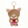 Monchhichi x Miniso - Mon Mon Farm Coffee Mini Plush Charm (Blonde Twin Ponytail Girl)