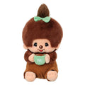 Monchhichi x Miniso - Mon Mon Farm Coffee Sitting Doll (High Ponytail Girl)