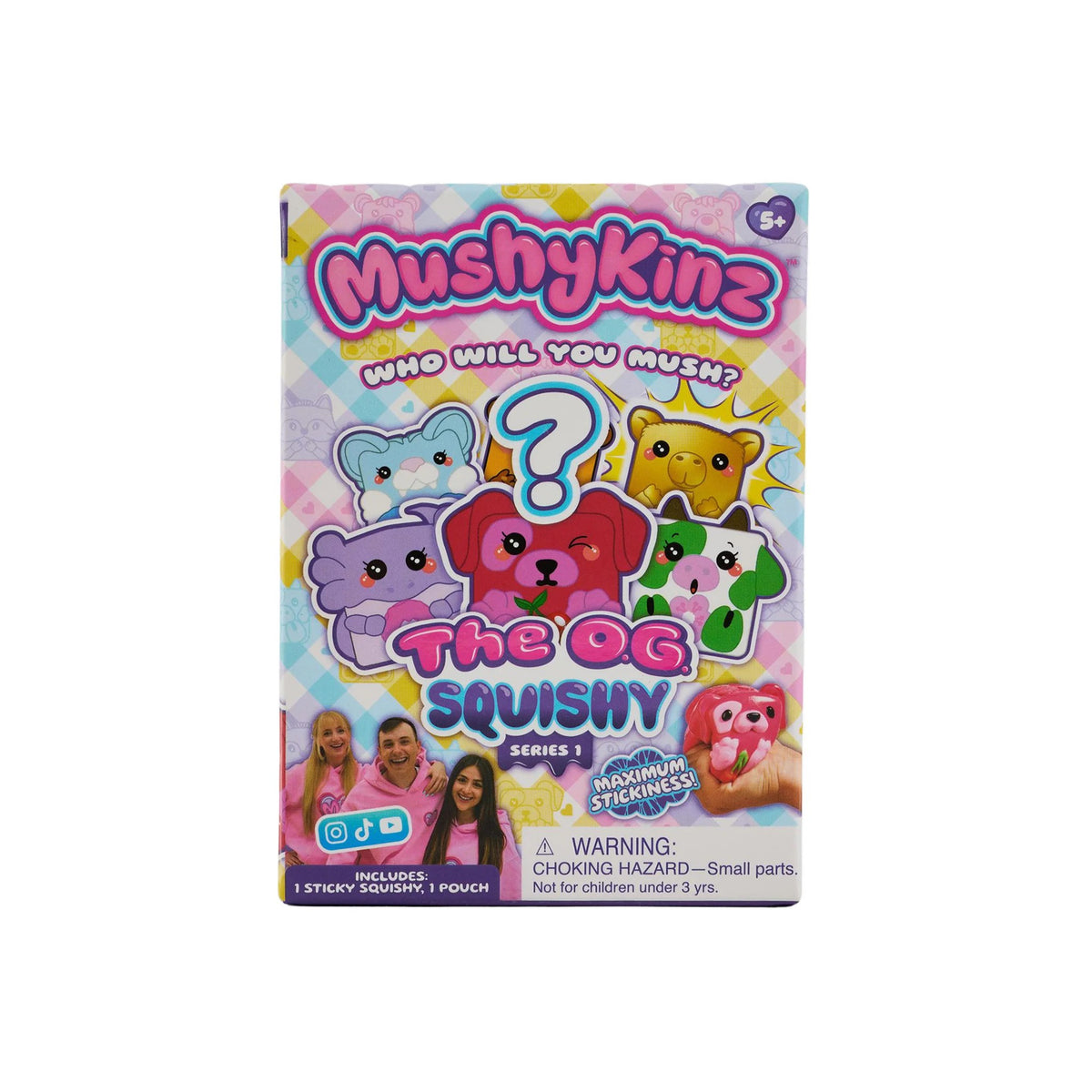 Mushykinz Series 1 The OG Original Taba Squishy Blind Box featuring collectible animal character squishy toys