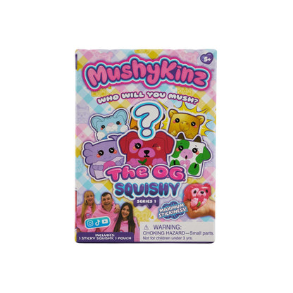 Mushykinz Series 1 The OG Original Taba Squishy Blind Box featuring collectible animal character squishy toys