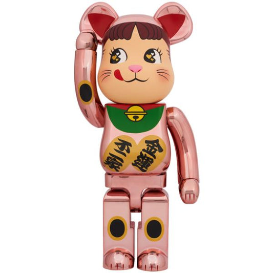 BE@RBRICK Peko-Chan x Maneki-Neko 1000％ (Rose Gold)