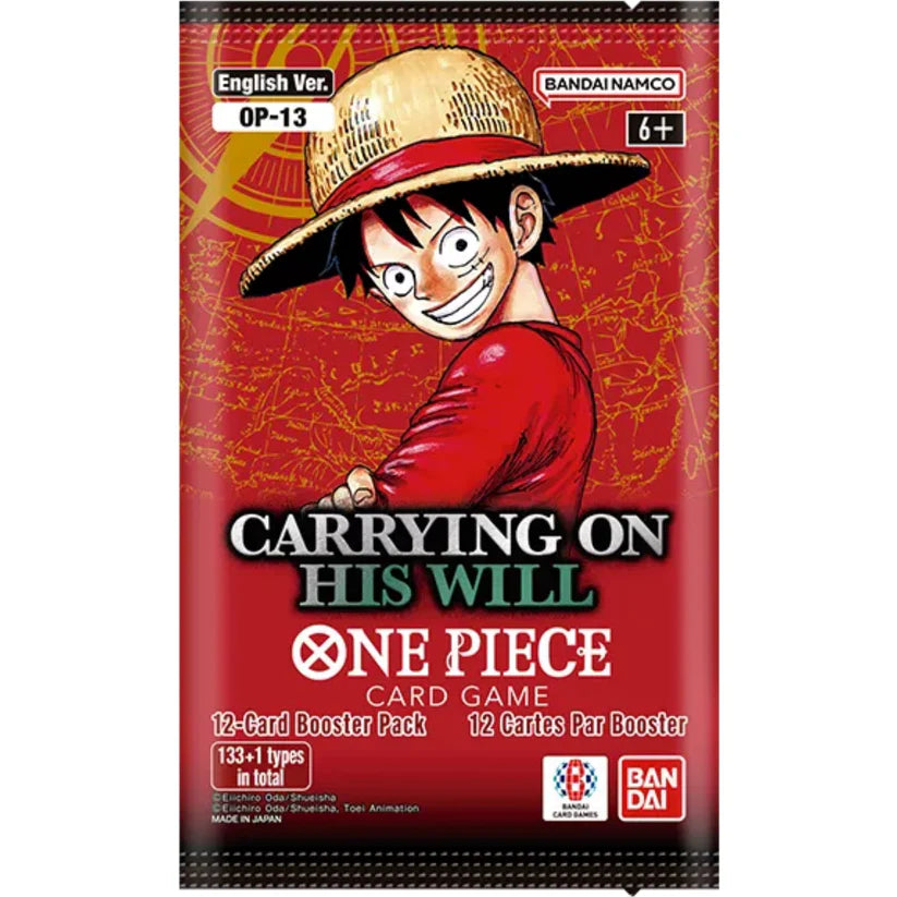 ONE PIECE CARD GAME Carrying On His Will [OP-13] Booster Pack