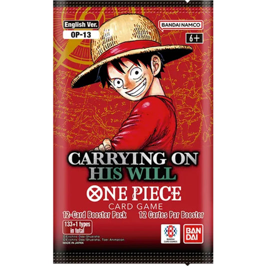 ONE PIECE CARD GAME Carrying On His Will [OP-13] Booster Pack