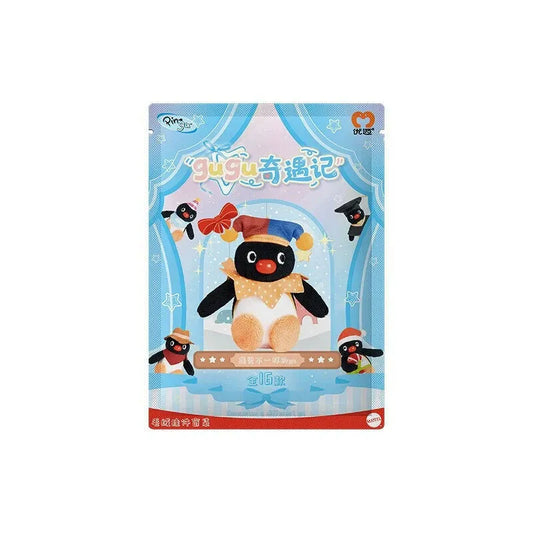 Youmai Pingu GuGu Adventure Series mini plush blind bag, 6cm multi-adventure role fluffy penguin hanging keychain cartoon mystery collectible blind pouch display