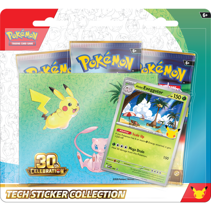 Pokémon TCG 30th Celebration Tech Sticker Collection Alolan Exeggutor studio shot