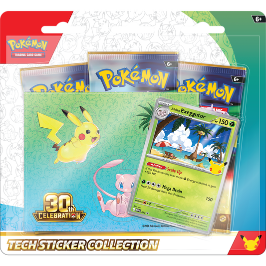 Pokémon TCG 30th Celebration Tech Sticker Collection Alolan Exeggutor studio shot