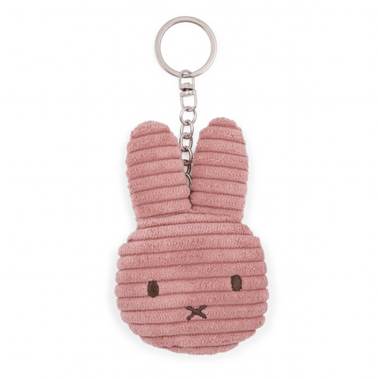 Miffy Flat Keychain ECO Corduroy Corduroy Dusty Rose - 10 cm