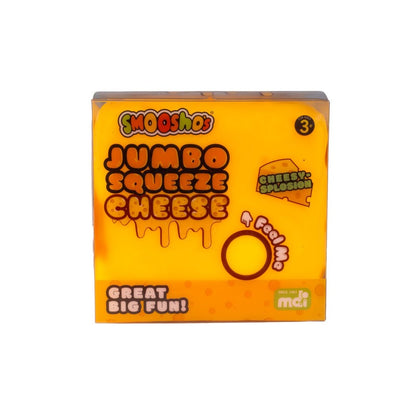 Smoosho's Cheese Jumbo Squeeze jumbo cheese-shaped squishy sensory toy