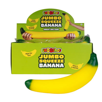 Smooshos Banana Jumbo Squeeze oversized banana-shaped squishy fidget toy