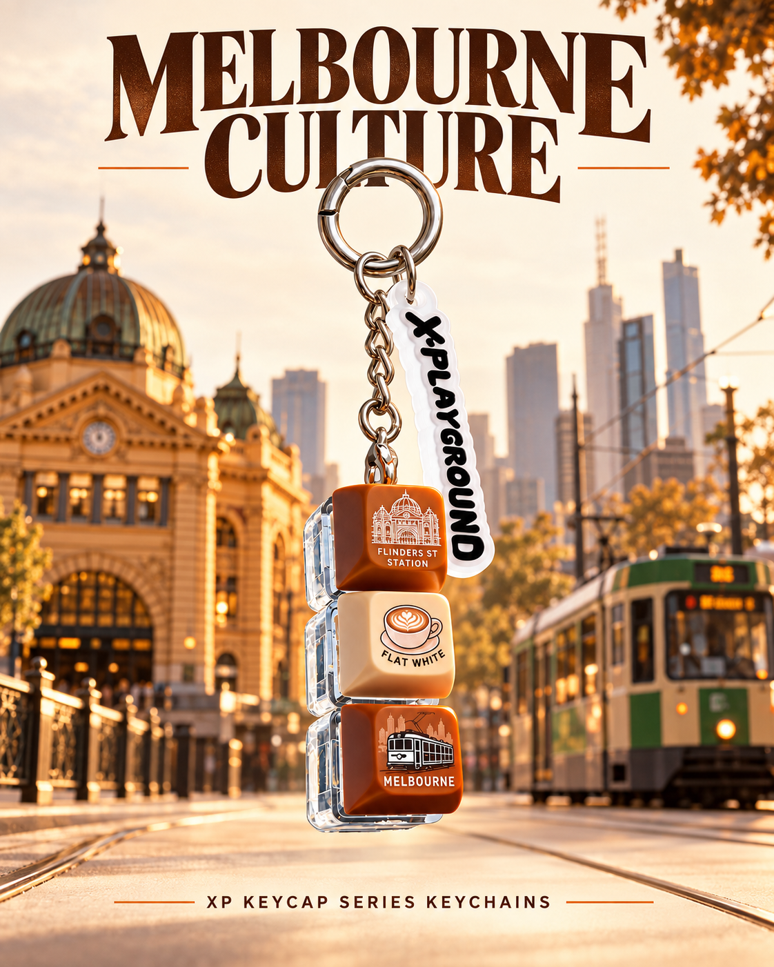 XP – Melbourne Culture Keycap Series Keychains