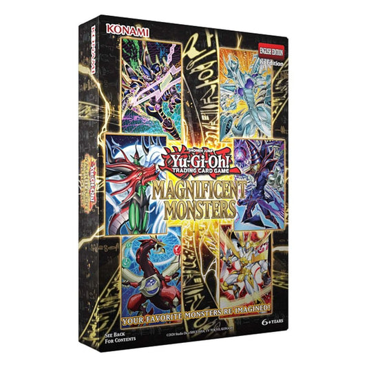 Yu-Gi-Oh! Magnificent Monsters MAMO factory sealed collector box, premium English trading card set featuring reworked anime iconic monsters and new limited serial Grand Master Rare rarity