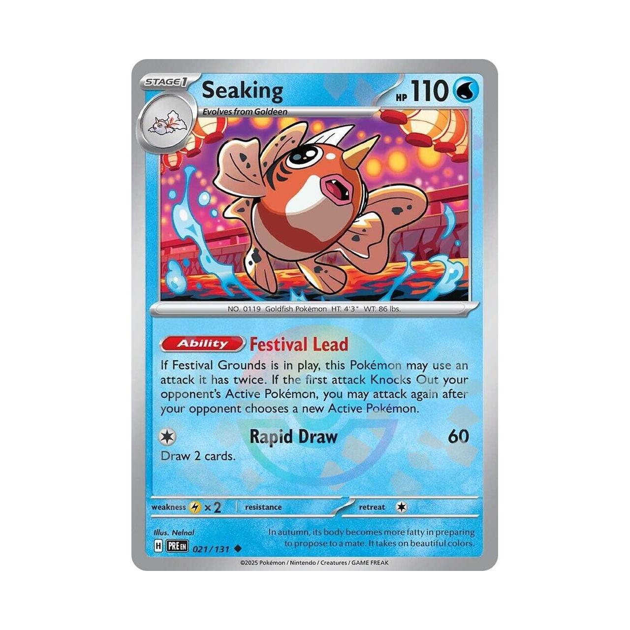 POKEMON Seaking (Poke Ball Pattern) - SV: Prismatic Evolutions (PRE)