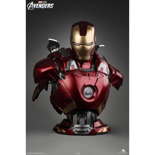 Queen Studios Marvel Iron Man Mark 7 1:1 Life-size Bust