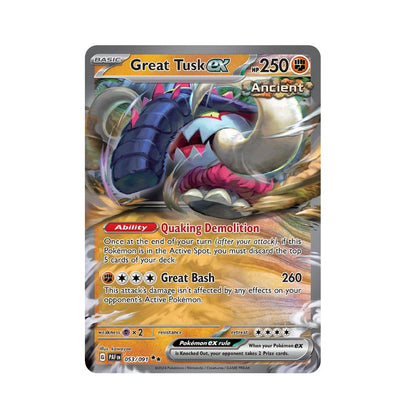 POKEMON Great Tusk ex (053/091) [Scarlet & Violet: Paldean Fates]
