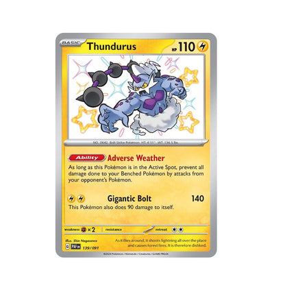 POKEMON Thundurus (139/091) [Scarlet & Violet: Paldean Fates]