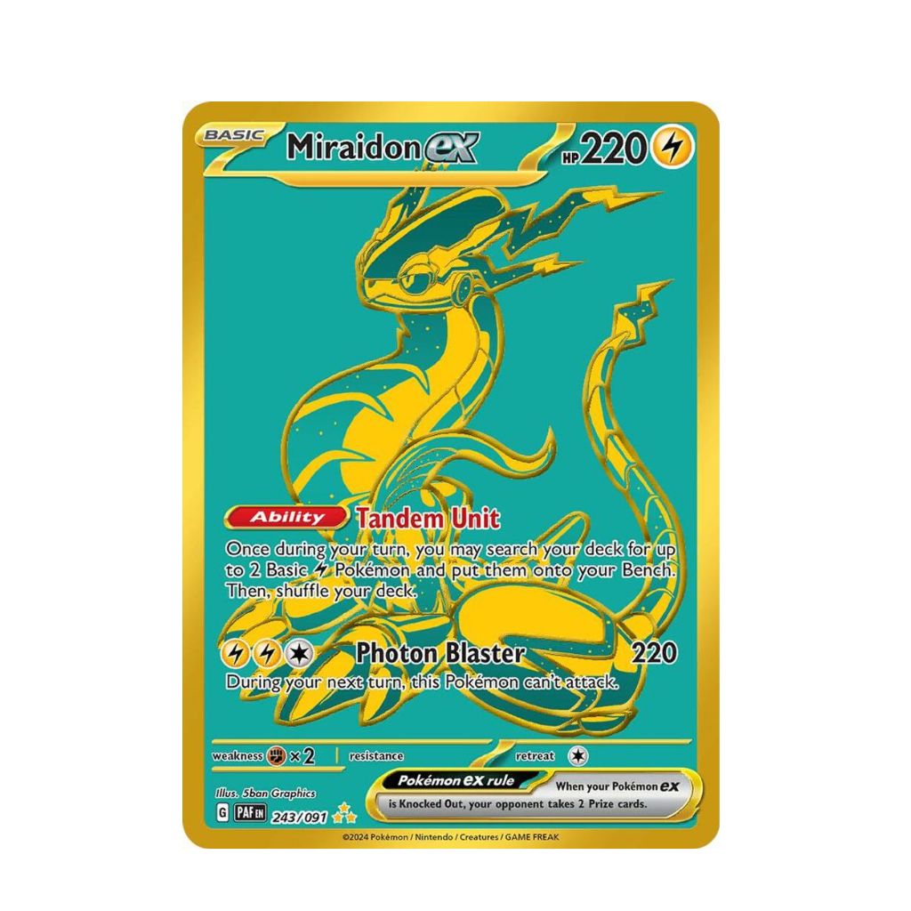 POKEMON Miraidon ex - 243/091 SV: Paldean Fates (PAF)