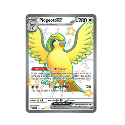 POKEMON Pidgeot ex (221/091) [Scarlet & Violet: Paldean Fates]