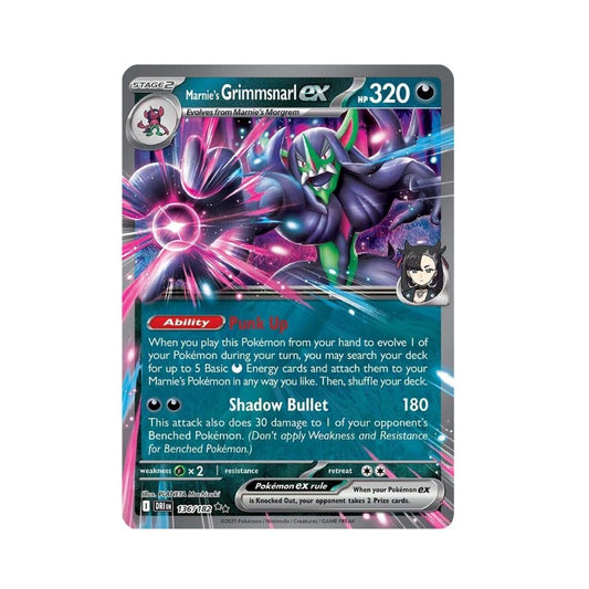 POKEMON Marnie's Grimmsnarl ex (136/182) [Scarlet & Violet: Destined Rivals]