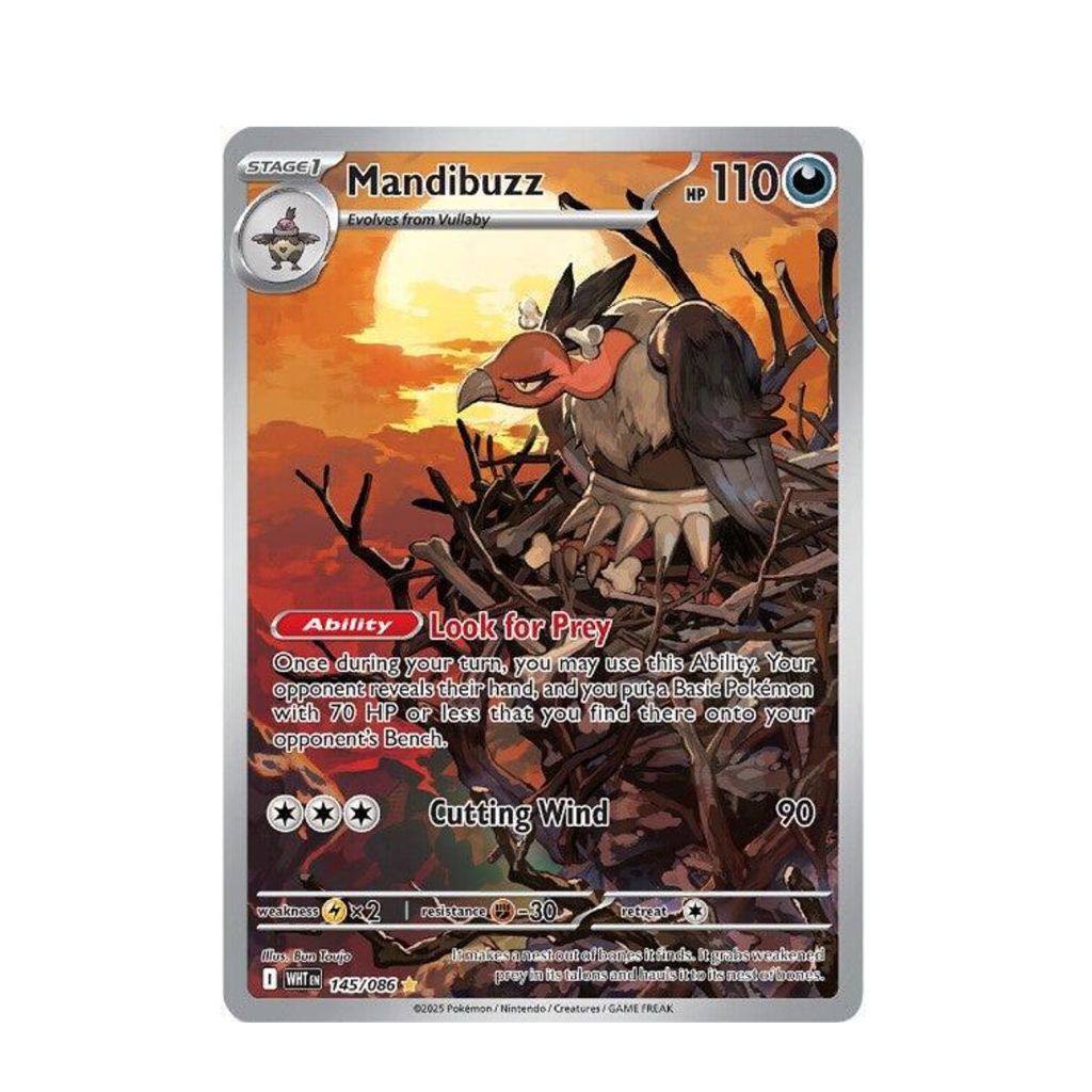 POKEMON Mandibuzz - 145/086 - SV: White Flare (WHT)