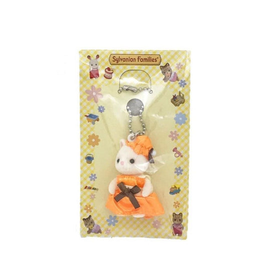 Sylvanian Families - Keychain Baby Silk Cat (Orange Dress)