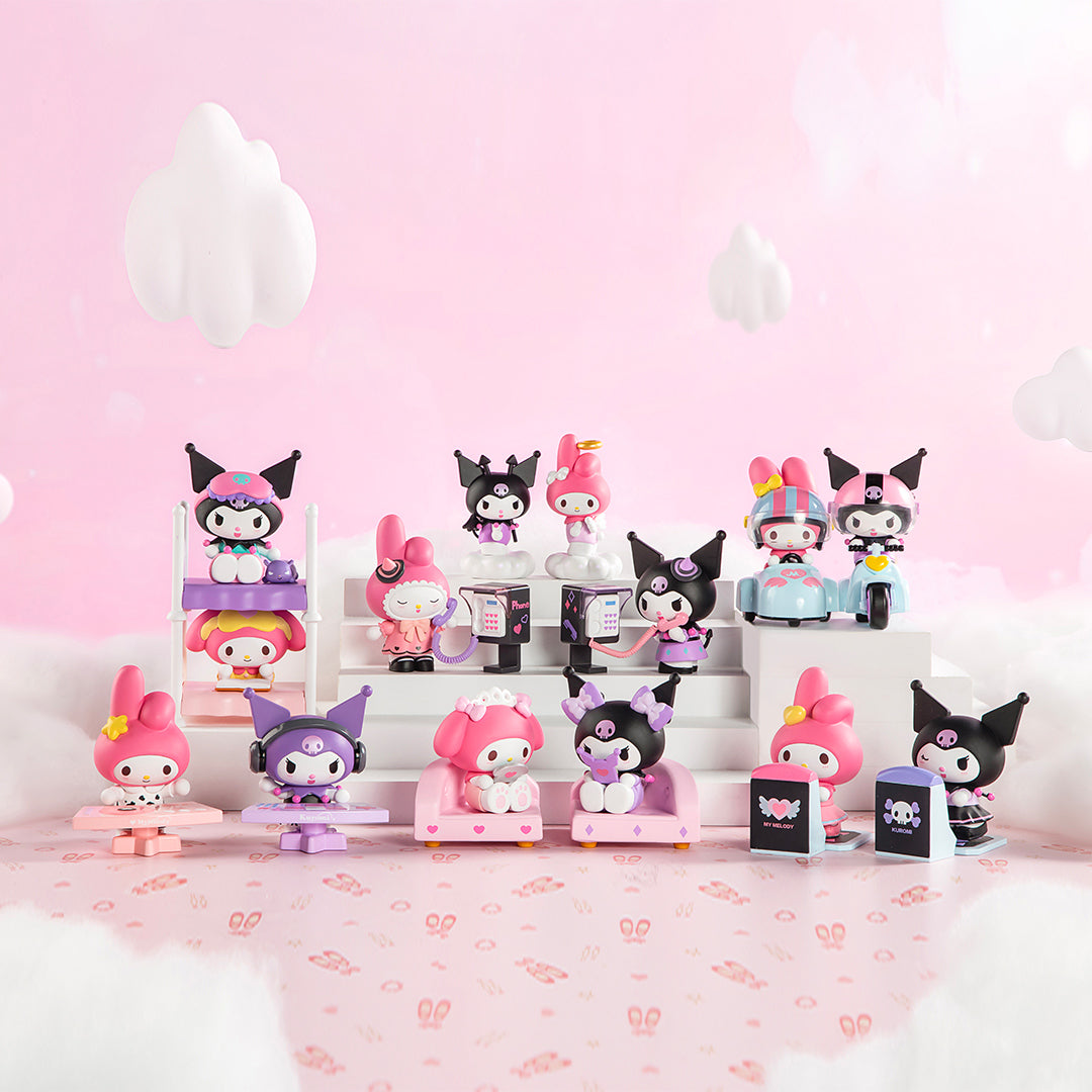 POP MART x Sanrio Characters Sweet Besties Series Blind Box My Melody & Kuromi