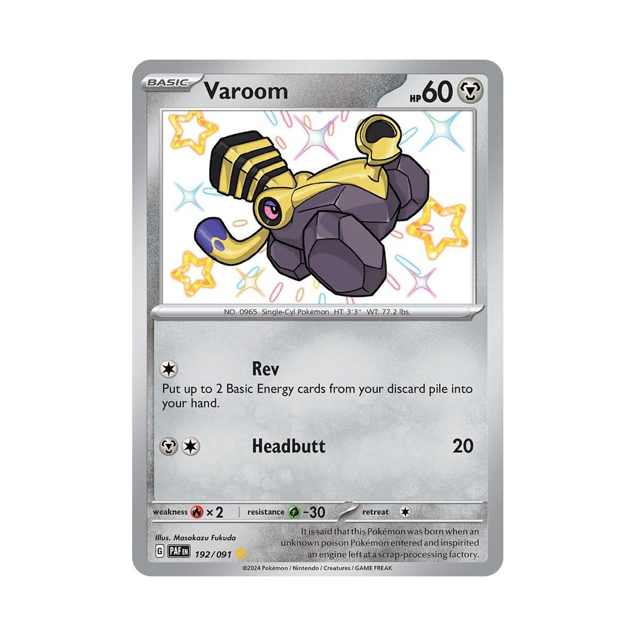 POKEMON Varoom - 192/091 - SV: Paldean Fates (PAF)