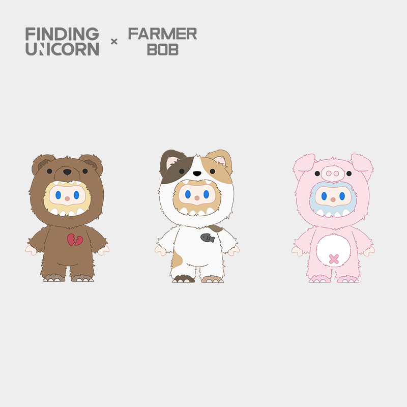 FINDING UNICORN - Farmer Bob Ani-Monster Figure Plush Series