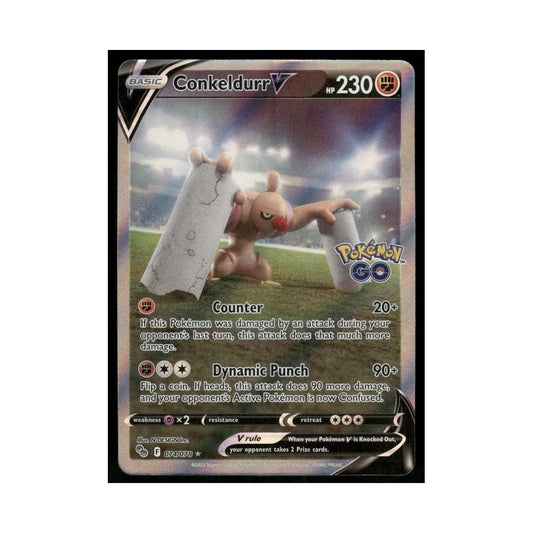 POKEMON Conkeldurr V (Alternate Full Art) 074/078 Ultra Rare Holo NM