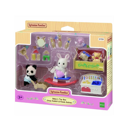 Sylvanian Families - Baby's Toy Box Snow Rabbit & Panda Babies