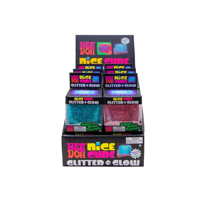NeeDoh Schylling - Nice Cube Glitter & Glow