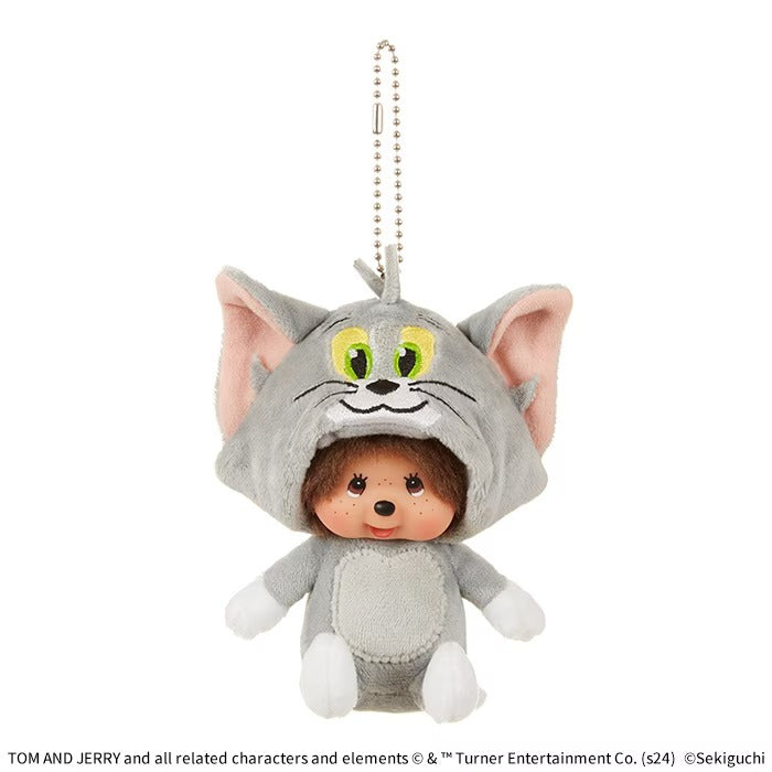 Monchhichi x Tom and Jerry - Tom Monchhichi Big Face SS Keychain