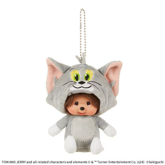 Monchhichi x Tom and Jerry - Tom Monchhichi Big Face SS Keychain