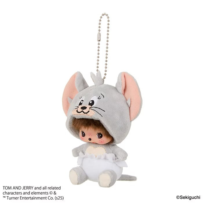 Monchhichi x Tom and Jerry - Tuffy Babychichi Big Face SS Keychain