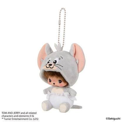Monchhichi x Tom and Jerry - Tuffy Babychichi Big Face SS Keychain
